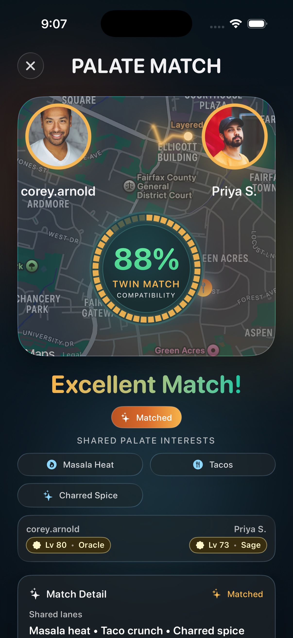 88 percent Indian and tacos Twin Match
